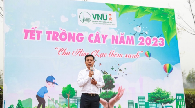 VNU launches tree planting festival for a green and sustainable university city